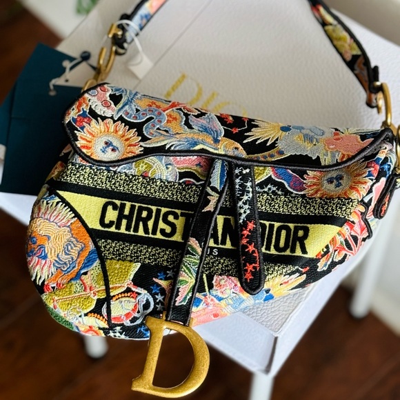 2022 Embroidered Zodiac Dior Saddle bag - Picture 2 of 14